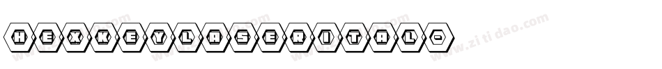 hexkeylaserital字体转换