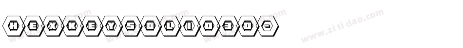 hexkeysolid3d字体转换