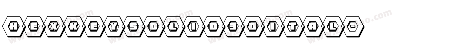 hexkeysolid3dital字体转换