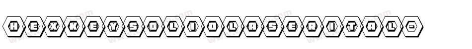 hexkeysolidlaserital字体转换