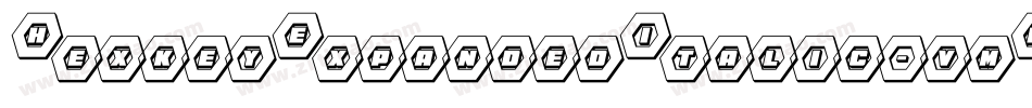 HexkeyExpandedItalic-vmR4Z字体转换