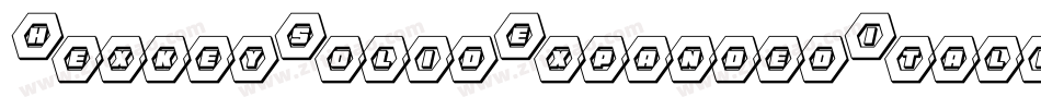 HexkeySolidExpandedItalic-jERGO字体转换