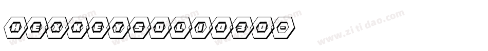 hexkeysolid3d字体转换