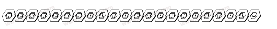 hexkeysolidexpandital字体转换