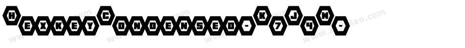 HexkeyCondensed-K7J4W字体转换