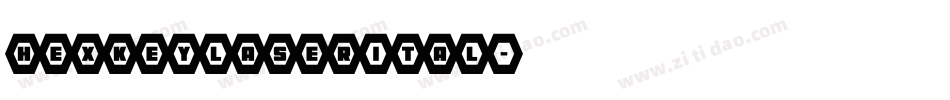 hexkeylaserital字体转换