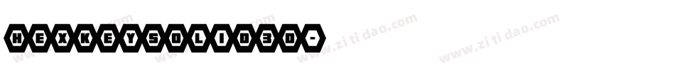 hexkeysolid3d字体转换