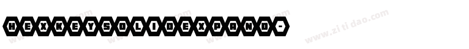 hexkeysolidexpand字体转换