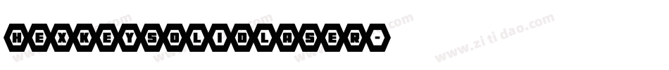 hexkeysolidlaser字体转换