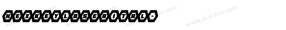 hexkeylaserital字体转换