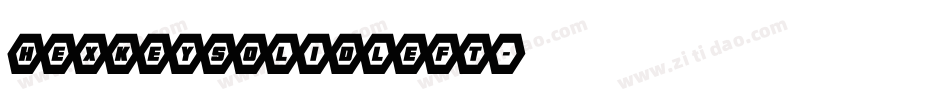 hexkeysolidleft字体转换
