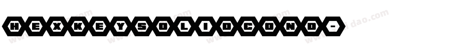 hexkeysolidcond字体转换