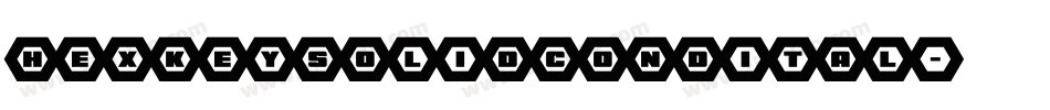 hexkeysolidcondital字体转换