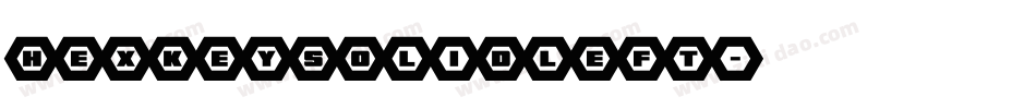 hexkeysolidleft字体转换