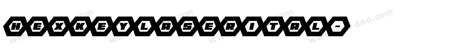 hexkeylaserital字体转换