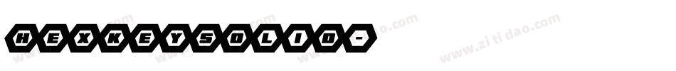 hexkeysolid字体转换