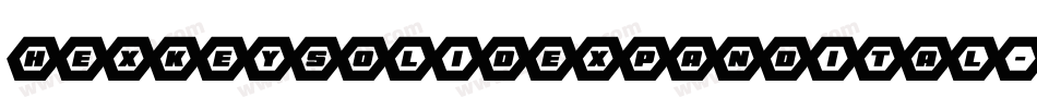 hexkeysolidexpandital字体转换