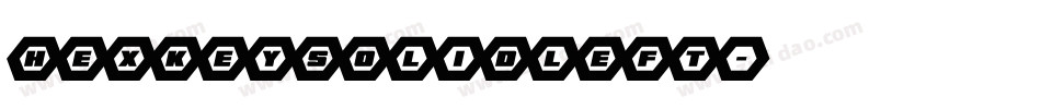 hexkeysolidleft字体转换