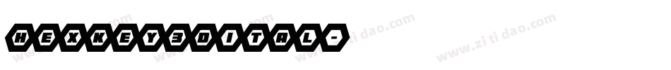 hexkey3dital字体转换