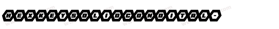 hexkeysolidcondital字体转换