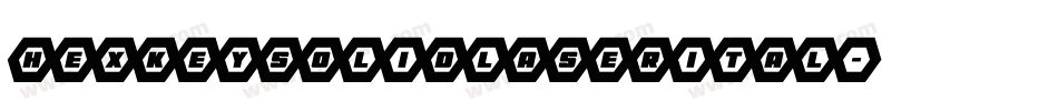 hexkeysolidlaserital字体转换