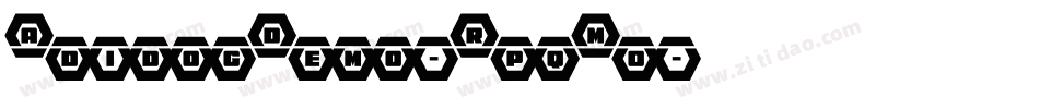 AdidogDemo-RpqMo字体转换
