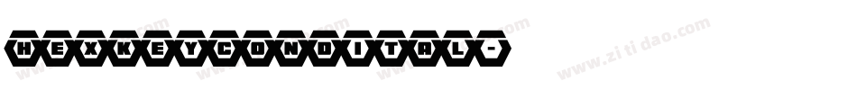 hexkeycondital字体转换