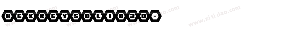 hexkeysolid3d字体转换