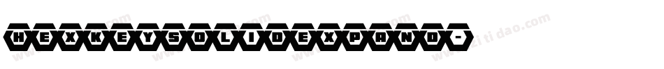 hexkeysolidexpand字体转换