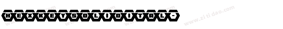 hexkeysolidital字体转换