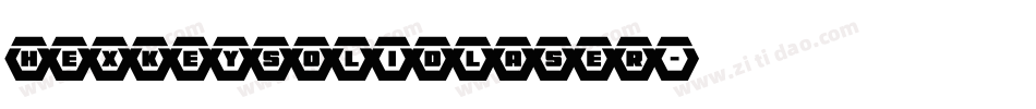 hexkeysolidlaser字体转换