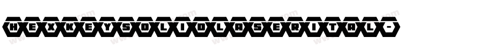 hexkeysolidlaserital字体转换