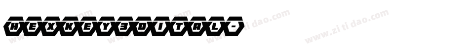 hexkey3dital字体转换