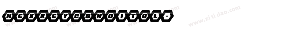hexkeycondital字体转换