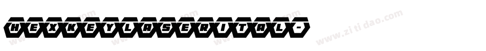 hexkeylaserital字体转换