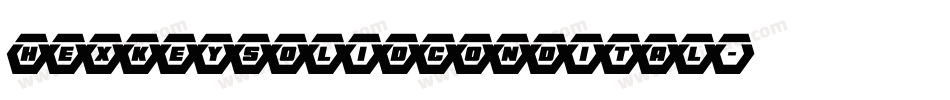 hexkeysolidcondital字体转换