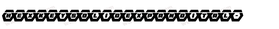 hexkeysolidexpandital字体转换