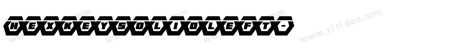 hexkeysolidleft字体转换