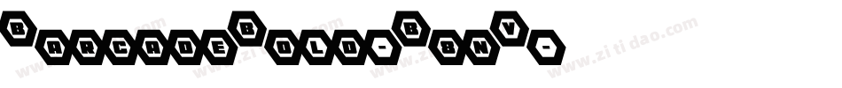 BarcadeBold-B8nV字体转换
