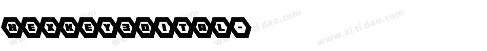 hexkey3dital字体转换