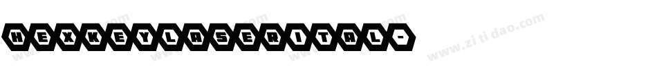 hexkeylaserital字体转换