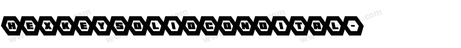 hexkeysolidcondital字体转换
