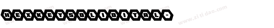 hexkeysolidital字体转换