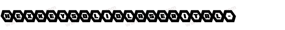 hexkeysolidlaserital字体转换