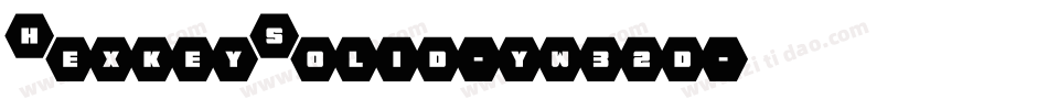 HexkeySolid-yw32d字体转换