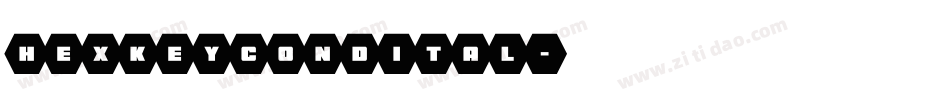 hexkeycondital字体转换