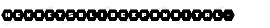hexkeysolidexpandital字体转换