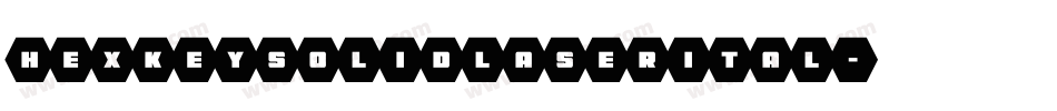 hexkeysolidlaserital字体转换