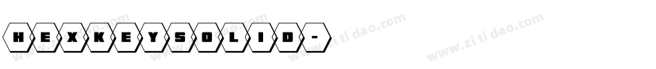 hexkeysolid字体转换