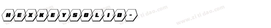 hexkeysolid字体转换